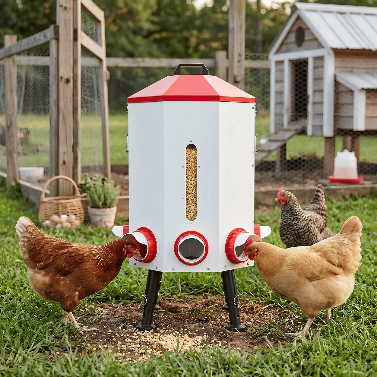 IronBeak 75 Lb Automatic Chicken Feeder