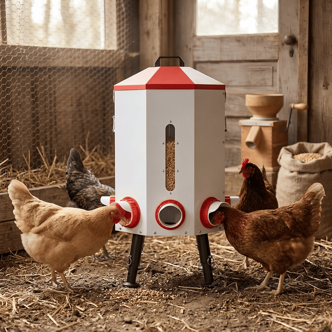 IronBeak 75 Lb Automatic Chicken Feeder