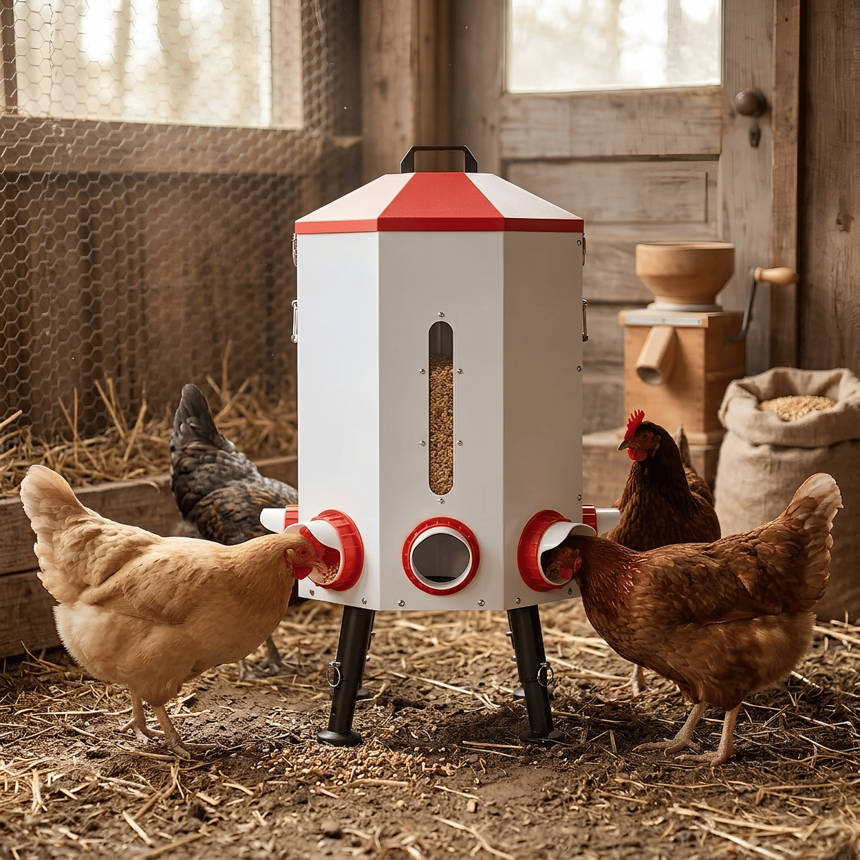 IronBeak 75 Lb Automatic Chicken Feeder