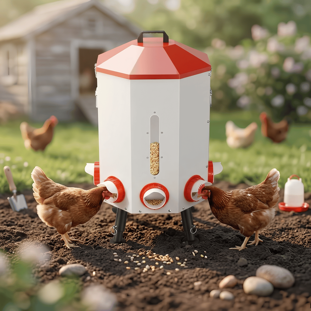 IronBeak 75 Lb Automatic Chicken Feeder